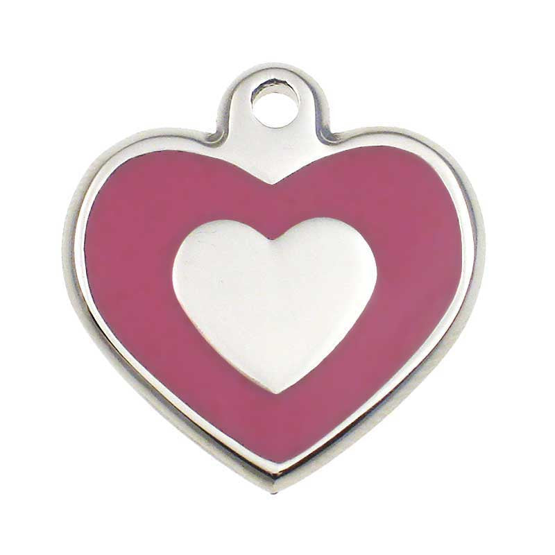 Stainless Heart Shaped Jewelry Tag, - Lucky Pet